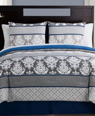 CLOSEOUT! Beckham 8-Pc. Damask Comforter Set, Full