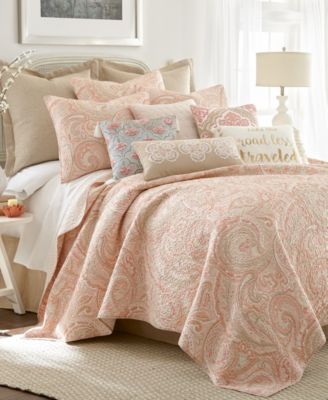 Spruce Paisley Reversible 3-Pc. Quilt Set, Full/Queen