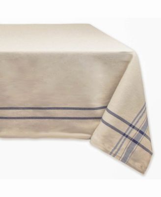 Chambray French Stripe Tablecloth 60″ x 84″