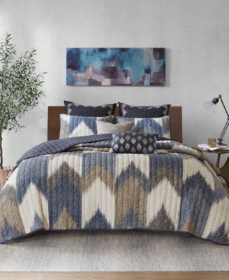 Alpine Chevron Stripe 3-Pc. Quilt Set, Full/Queen