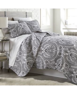 Classic Paisley 3-Pc. Quilt Set, King/California King