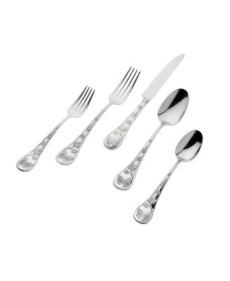 18/10 Butterfly  Sandblast 20-PC Flatware Set, Service for 4