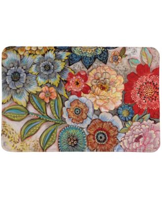 Boho Bouquet Memory Foam Rug, 20″ x 30″