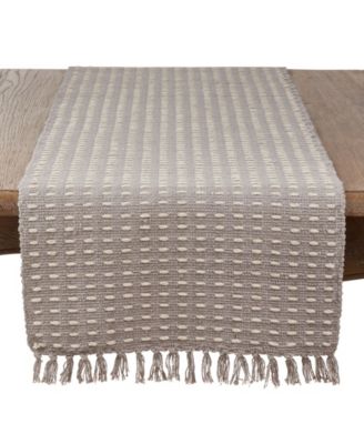 Dashed Woven Long Table Runner