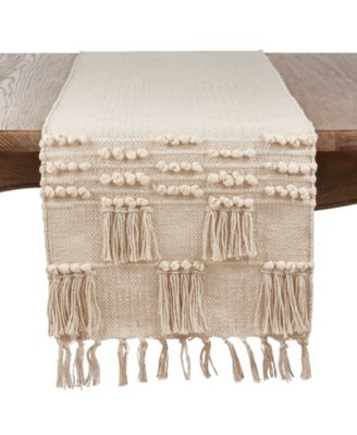 Table Runner with Tassel Moroccan Design