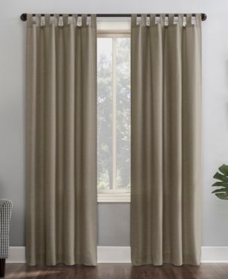 Clifford Heathered Texture Semi-Sheer Tab Top Curtain Panel