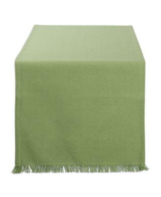 Solid Heavyweight Fringed Table Runner