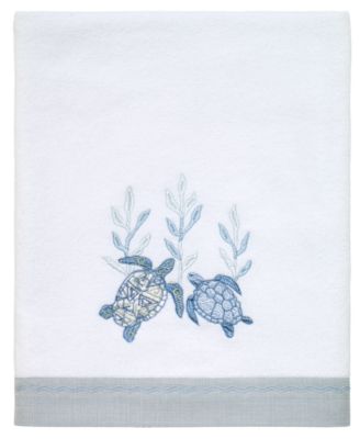 Caicos Sea Turtles Cotton Bath Towel, 27″ x 52″