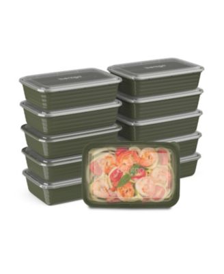 Food Prep 1-Compartment Food Storage Containers, Pack of 10