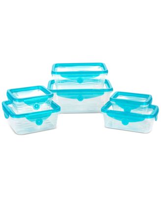 Stretch & Fresh 12-Pc. Food Storage Container Set with Silicone Lids