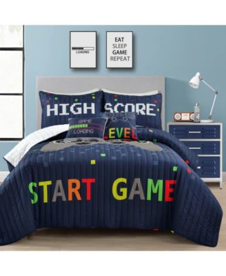 Lush Décor Kids Video Games 4-Pc. Quilt Sets