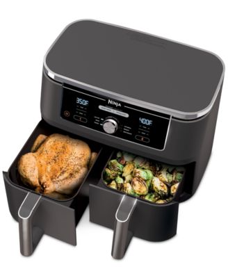 Foodi® DZ401 6-in-1 10-qt. XL 2-Basket Air Fryer with DualZone™ Technology- Air Fry, Broil, Roast, Dehydrate, Reheat and Bake, Family Sized