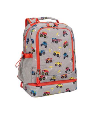 Kids Prints 2-In-1 Backpack and Insulated Lunch Bag – Trucks