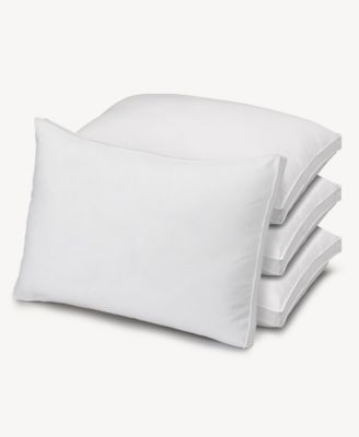 Plush Allergy Resistant Medium Down Like Fiber Filled 4-Pack Pillow, Standard