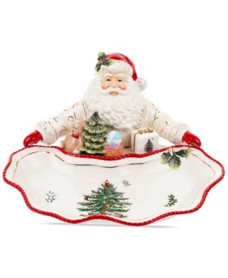 Christmas Tree Santa Dish