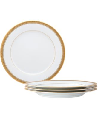 Crestwood Gold Set of 4 Dinner Plates, Service For 4