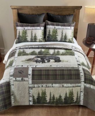 Bear Panels 2 Piece Quilt Set, Twin