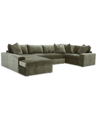 Michola 155″ 3-Pc. Fabric Sectional with Chaise, Created for Macy’s