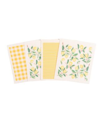 Swedish Dish Cloths, All Over Lemon, Set of 4