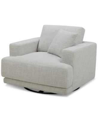 Vasher 42″ Fabric Swivel Chair, Created for Macy’s