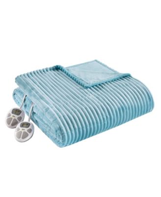 Corded Plush Heated Blanket, Twin