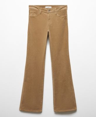 Women’s Mid-Rise Corduroy Flared Pants