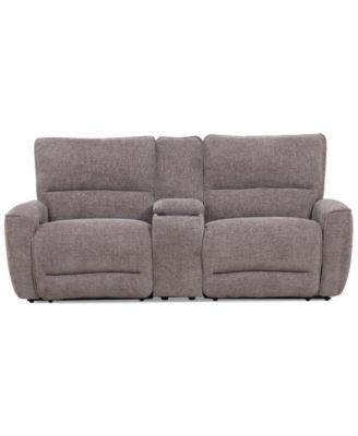 Deklyn 89″ 3-Pc. Zero Gravity Fabric Sofa with 2 Power Recliners & 1 Console, Created for Macy’s