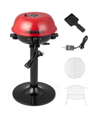 1600W Electric BBQ Grill with Removable Non-Stick Warming Rack