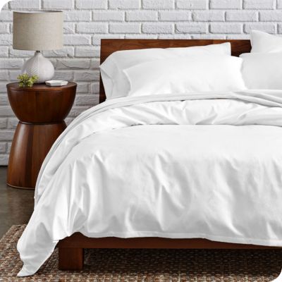 Organic Cotton Percale Duvet Cover Set Full/Queen