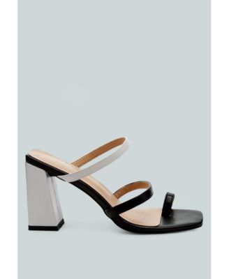 Women’s Marve Contrast Strap Block Heel Sandals