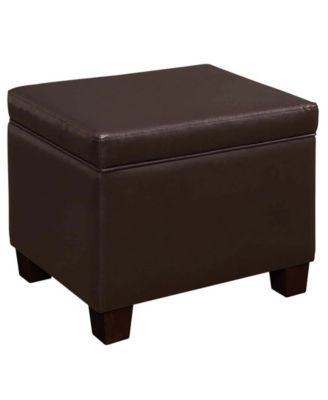 21.75″ Faux Leather Madison Storage Ottoman