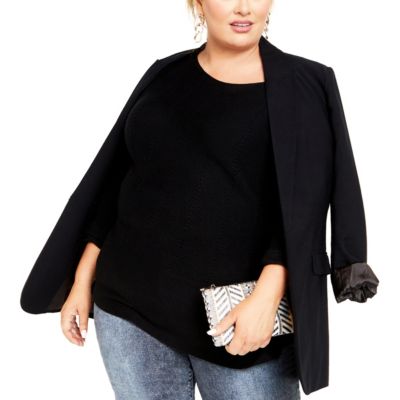 Plus Size Lean In Sweater