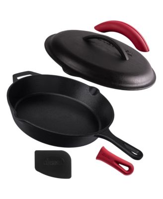 Cast Iron Skillet with Lid – 12″-inch Pre-Seasoned Covered Frying Pan