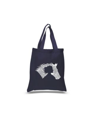 Girl Horse – Small Word Art Tote Bag