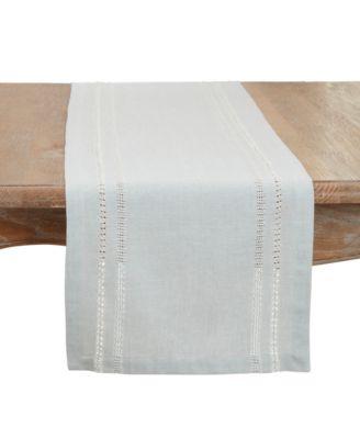 Leno Stripe Elegance Table Runner, 13″x72″