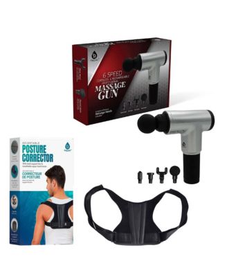 Adjustable Posture Corrector & Professional Massage Gun