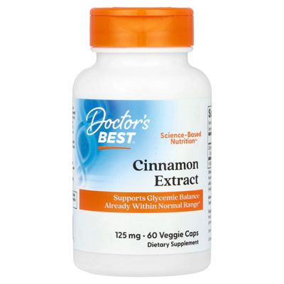 Cinnamon Extract   125 mg  –  60 Veggie Caps