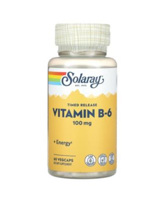 Timed Release Vitamin B-6 100 mg – 60 VegCaps