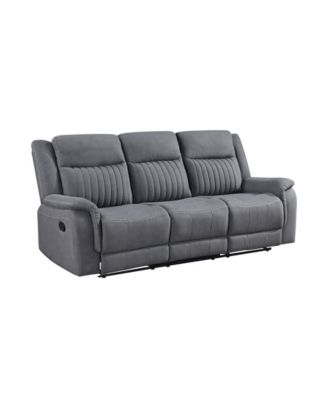 White Label Magnus 86″ Double Reclining Sofa