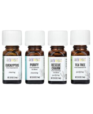 Purify Kit Clearing Pure Essential Oils 4 Bottles – 0.25 fl oz (7.4 ml) Each