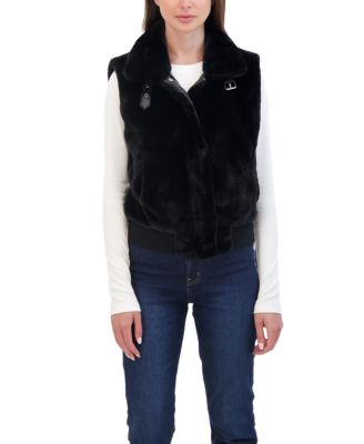 Women’s Faux Fur Zip Front Vest