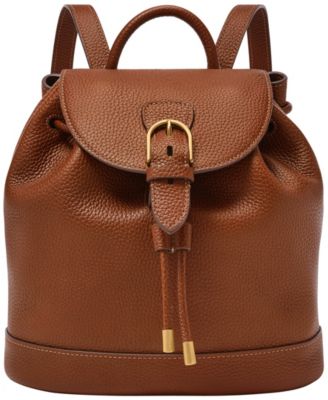 Everleigh Leather Flap Backpack Bag