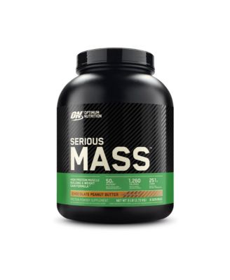 Optimum Nutrition, Serious Mass, Chocolate Peanut Butter, 6 lb, 8 Servings