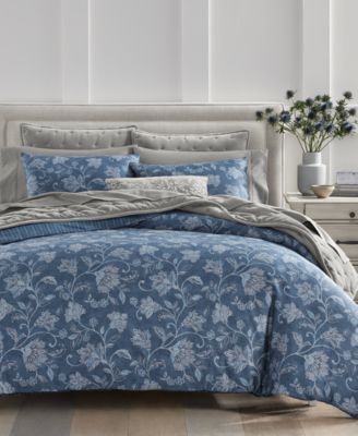 Azure Jacobean 2-Pc. Duvet Cover Set, Twin, Exclusively at Macy’s