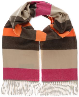 Women’s Striped Fringe-Trim Scarf