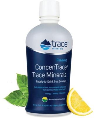 Flavored ConcenTrace | Helps to Maintain Optimum Energy, Vitality, and Overall Health | Natural Lemon Lime | Ready to Drink 1 oz. Servings