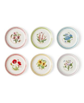 Botanic Garden Meadow Assorted Bread Plates, Set of 6