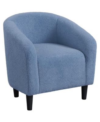 Boucle Club Chair Accent Barrel Chair Arm Chair