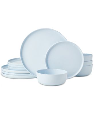 Madison Misty Blue 12 Pc. Dinnerware Set, Service for 4