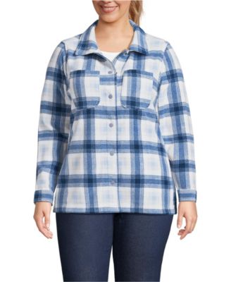 Plus Size Anyweather Fleece Shirt Jacket